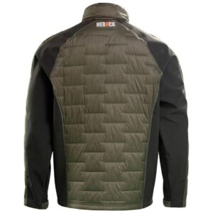 Herock Sandor Padded Jacket Khaki/ Black Premium Workwear Softshell With Hood