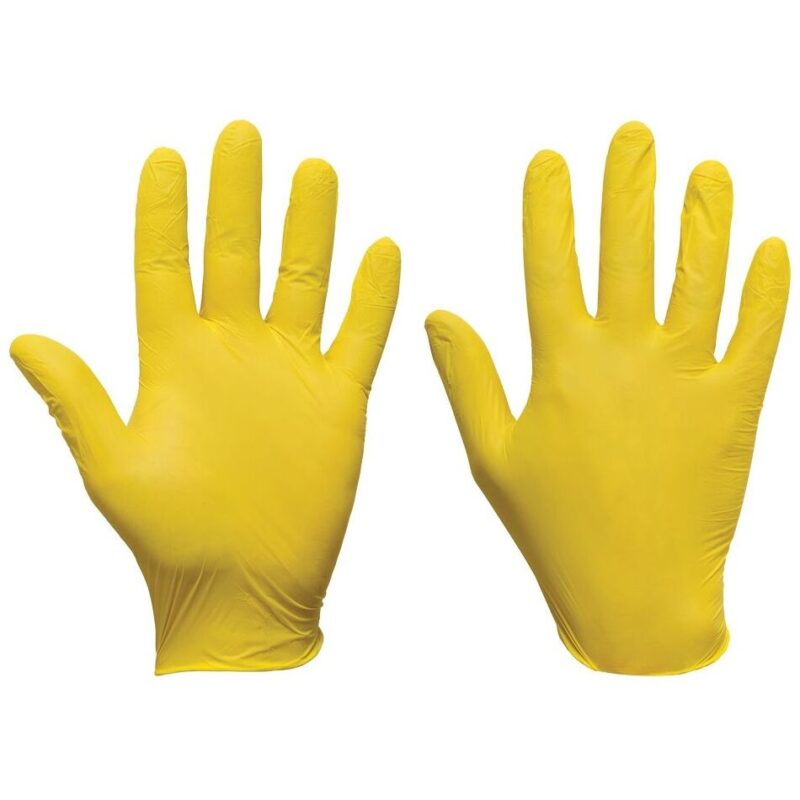 Supertouch Ultra Nitrile Powder Free Gloves Yellow