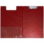 A* Stationery Foolscap Clipboard Red