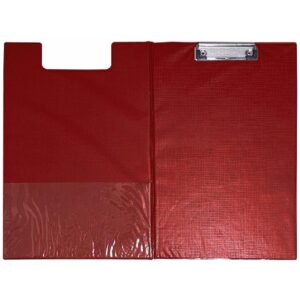 A* Stationery Foolscap Clipboard Red