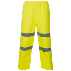 Supertouch Hi Vis Yellow Breathable Trousers - XL