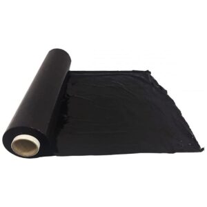 Heavy Duty Shrink Pallet Wrap Cling Film Black 400mm 150m 20mu Stretch Packaging