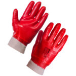 Supertouch PVC Full Dip Knit Wrist Glove