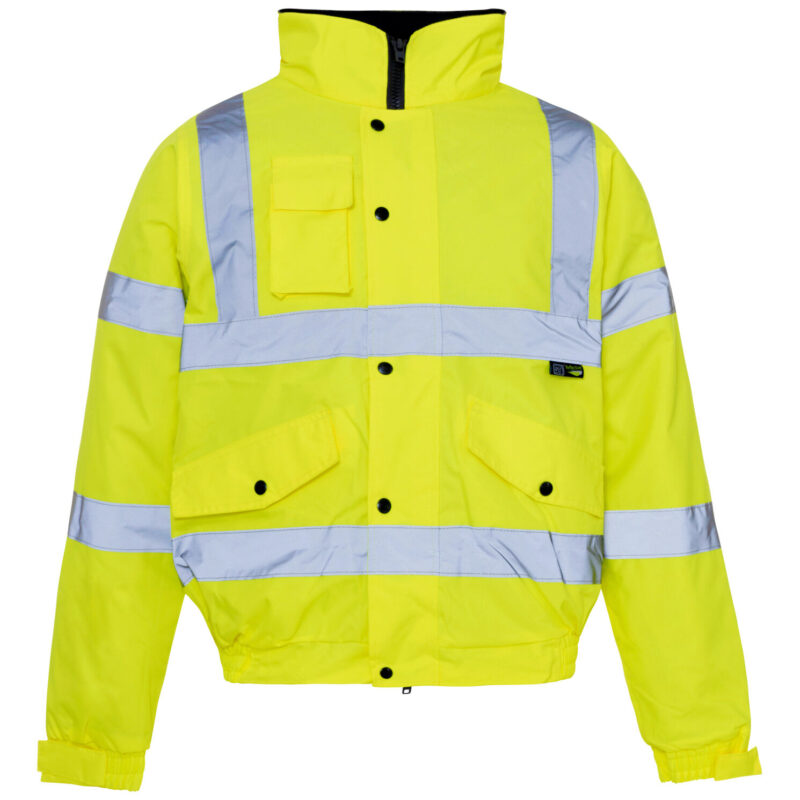 Supertouch Hi Vis Yellow Standard Storm Bomber Jacket