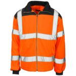 Supertouch Hi Vis Orange Rain Patch Fleece Jacket