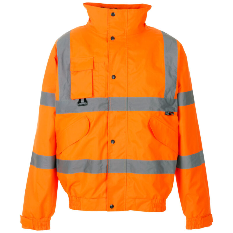 Supertouch Hi Vis Orange Breathable 2 in 1 Bomber Jacket - L