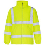 Supertouch Hi Vis Yellow Fleece Jacket - XL