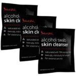 Unigloves Select Black Alcohol Sterile Cleansing Wipes - Individually Wrapped Pack of 100