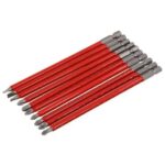 Neilsen 10pc 150mm Chromium Vanadium Non-Slip Screwdriver Bits