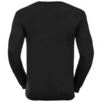 Russell Collection Cotton Acrylic V Neck Sweater