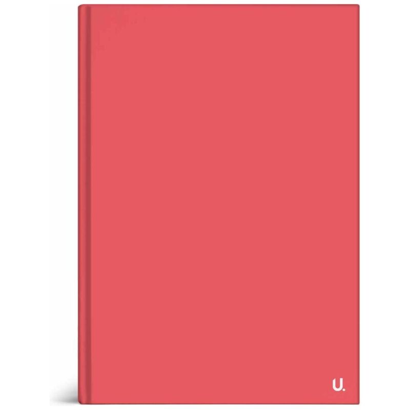 U.Stationery A5 Hardback Ruled Notebook Red Journal Planner Writing