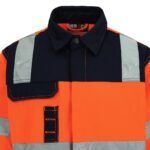 Herock Hydros Hi Vis Jacket (Orange / Navy)