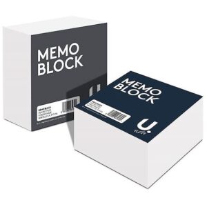 Memo Bock 90mm x 90mm  400 Sheets For Notes and Jotting