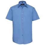 Russell Collection Short Sleeve Tailored Poplin Shirt