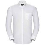 Russell Collection Tailored Long Sleeve Oxford Shirt