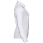 Russell Collection Ladies Long Sleeve Easy Care Cotton Poplin Shirt