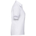 Russell Collection Ladies Short Sleeve Easy Care Cotton Poplin Shirt