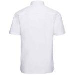 Russell Collection Short Sleeve Easy Care Cotton Poplin Shirt