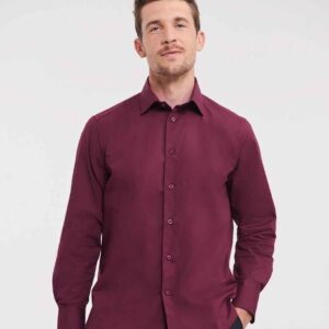 Russell Collection Long Sleeve Easy Care Fitted Shirt