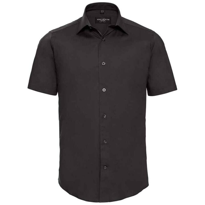 Russell Collection Short Sleeve Easy Care Fitted Shirt