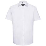 Russell Collection Short Sleeve Herringbone Shirt