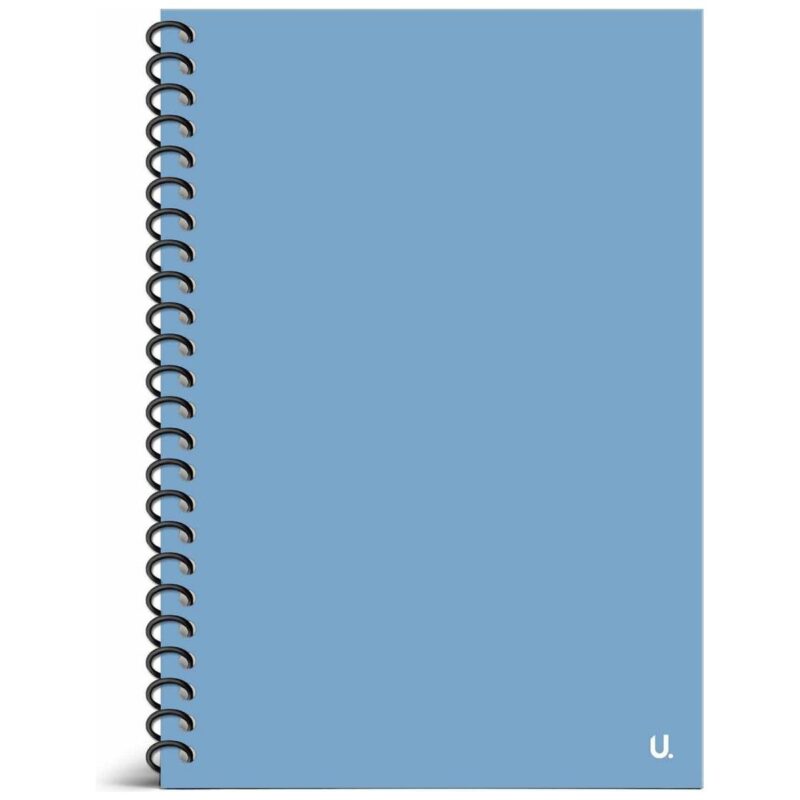 U.Stationery A5 Spiral Ruled Notebook Blue Journal Planner Writing