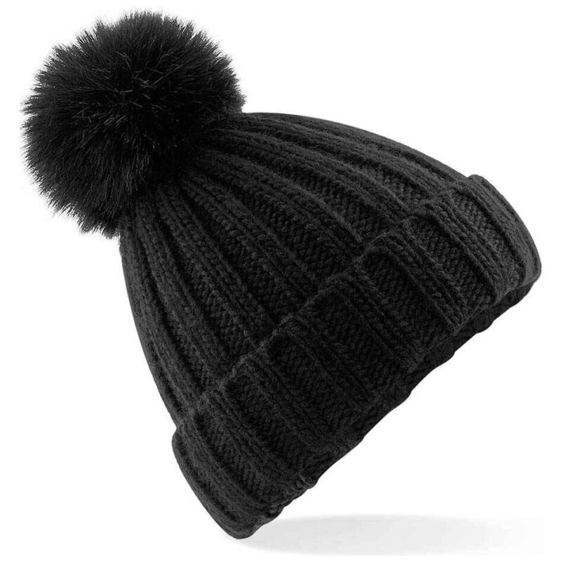 Beechfield Verbier Fur Pop Pom Beanie