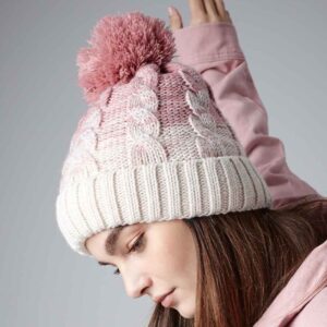 Beechfield Ombré Pom Pom Beanie