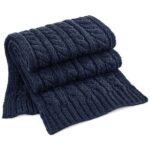 Beechfield Cable Knit Melange Scarf