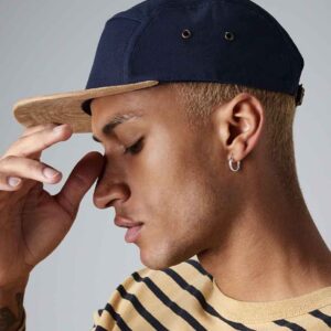 Beechfield Suede Peak 5 Panel Cap