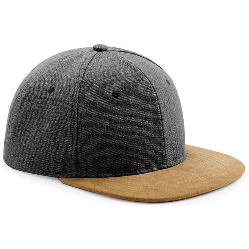 Beechfield Suede Peak Snapback Cap