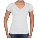 Gildan Ladies SoftStyle V Neck T-Shirt