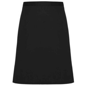 Premier Fairtrade Organic Cotton Waist Apron Black  PR114