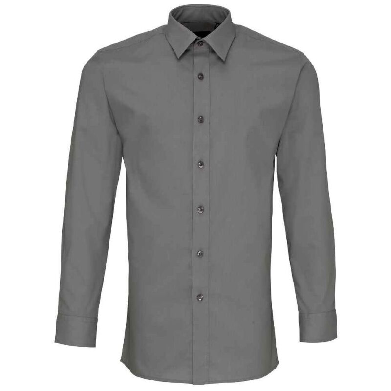 Premier Long Sleeve Fitted Poplin Shirt