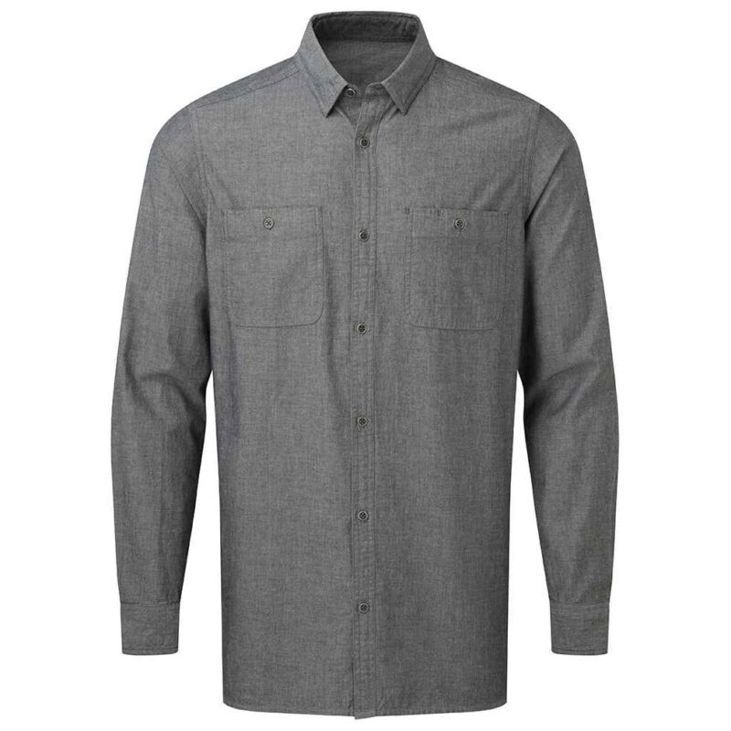 Premier Fairtrade Organic Long Sleeve Chambray Shirt