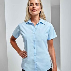 Premier Ladies Supreme Short Sleeve Poplin Shirt