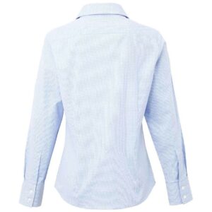 Premier Ladies Gingham Long Sleeve Shirt