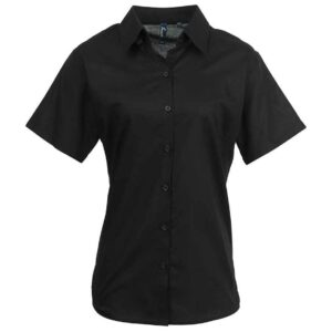 Premier Ladies Signature Short Sleeve Oxford Shirt