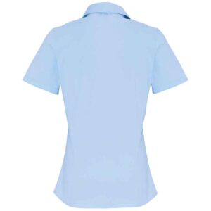 Premier Ladies Short Sleeve Stretch Fit Poplin Shirt