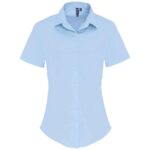 Premier Ladies Short Sleeve Stretch Fit Poplin Shirt