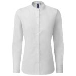 Premier Ladies Banded Collar Grandad Shirt