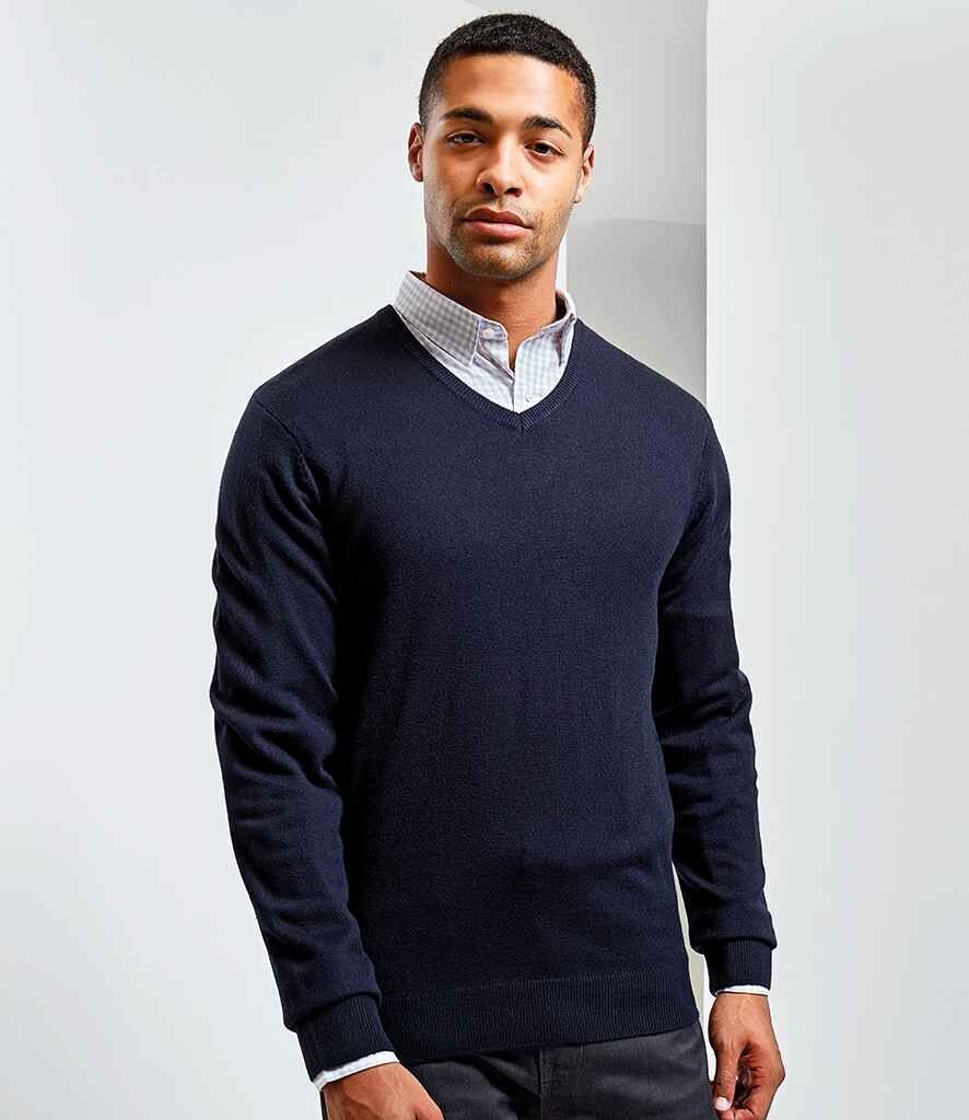 Premier Essential Acrylic V Neck Sweater - Pronto Direct