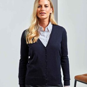 Premier Ladies Essential Acrylic V Neck Cardigan