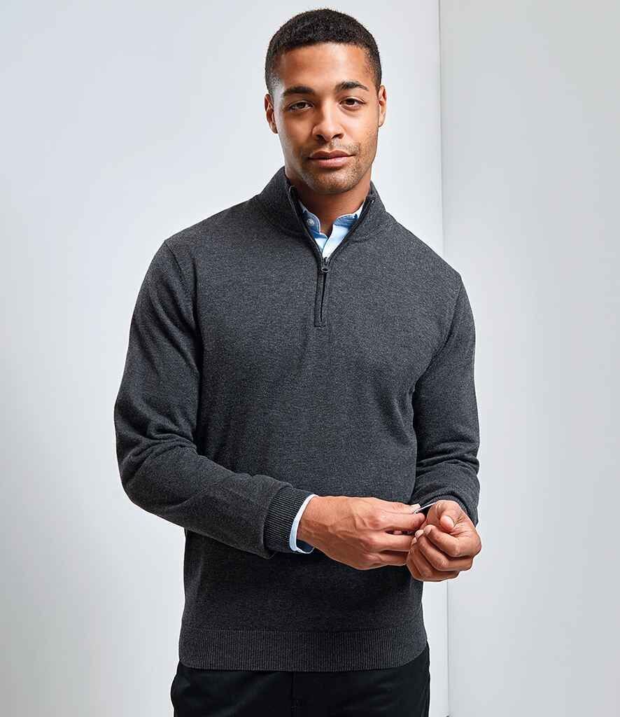 Premier Zip Neck Sweater - Pronto Direct