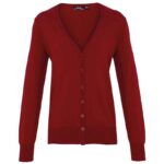 Premier Ladies Cotton Acrylic V Neck Cardigan