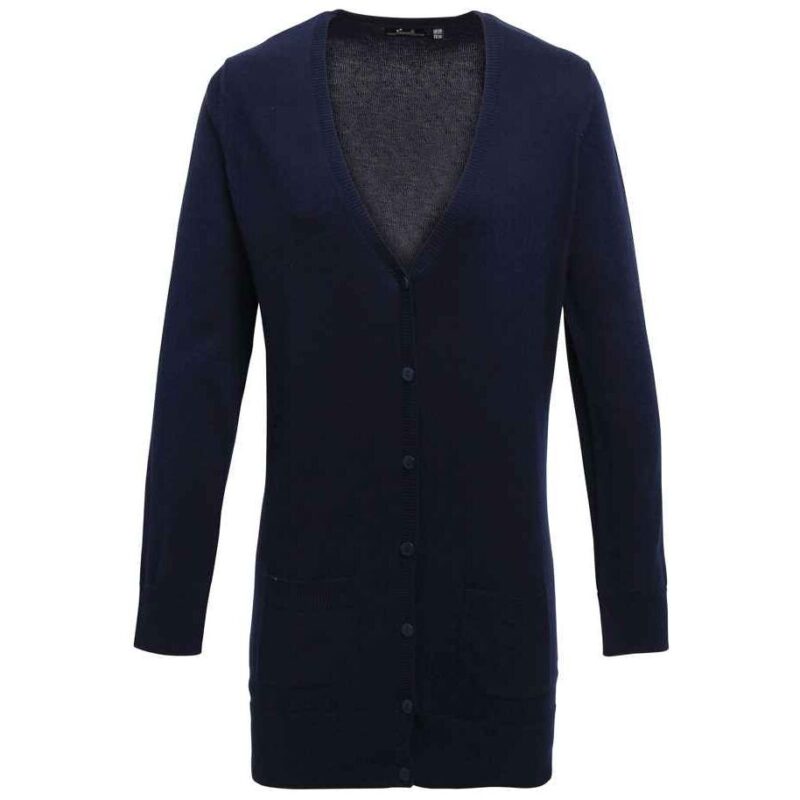 Premier Ladies Longline V Neck Cardigan