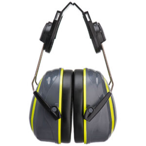 Portwest HV Extreme Ear Defenders Medium Clip-On Grey/Yellow PW76