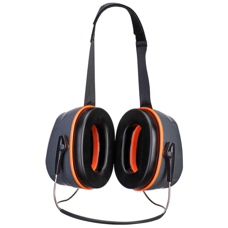 Portwest HV Extreme Ear Defenders Neckband Grey/Orange PW78