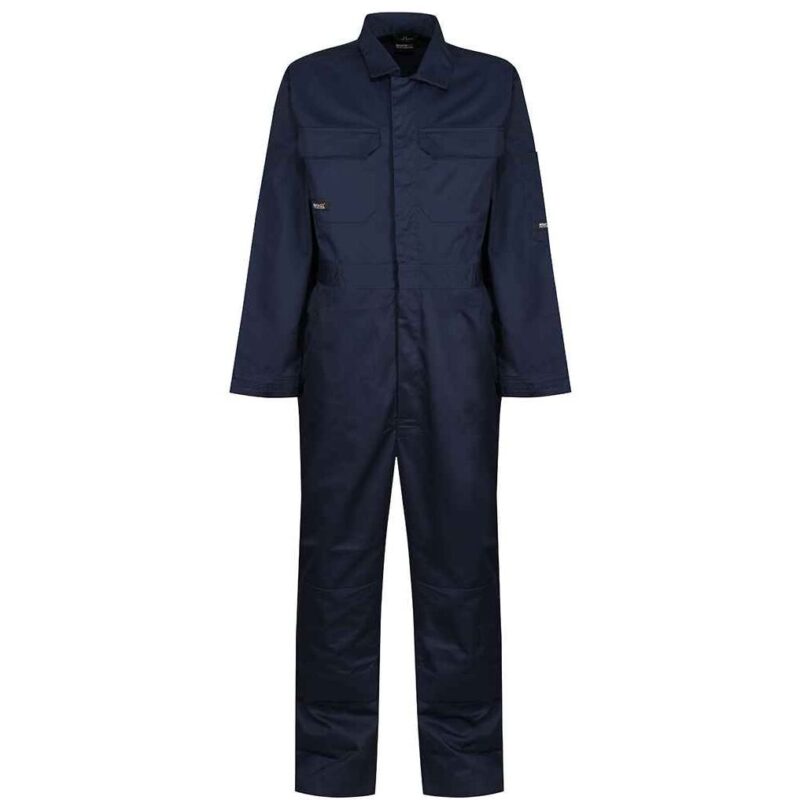 Regatta Pro Stud Front Coverall - Navy