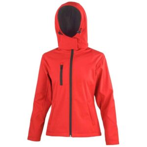 Result Core Ladies Hooded Soft Shell Jacket